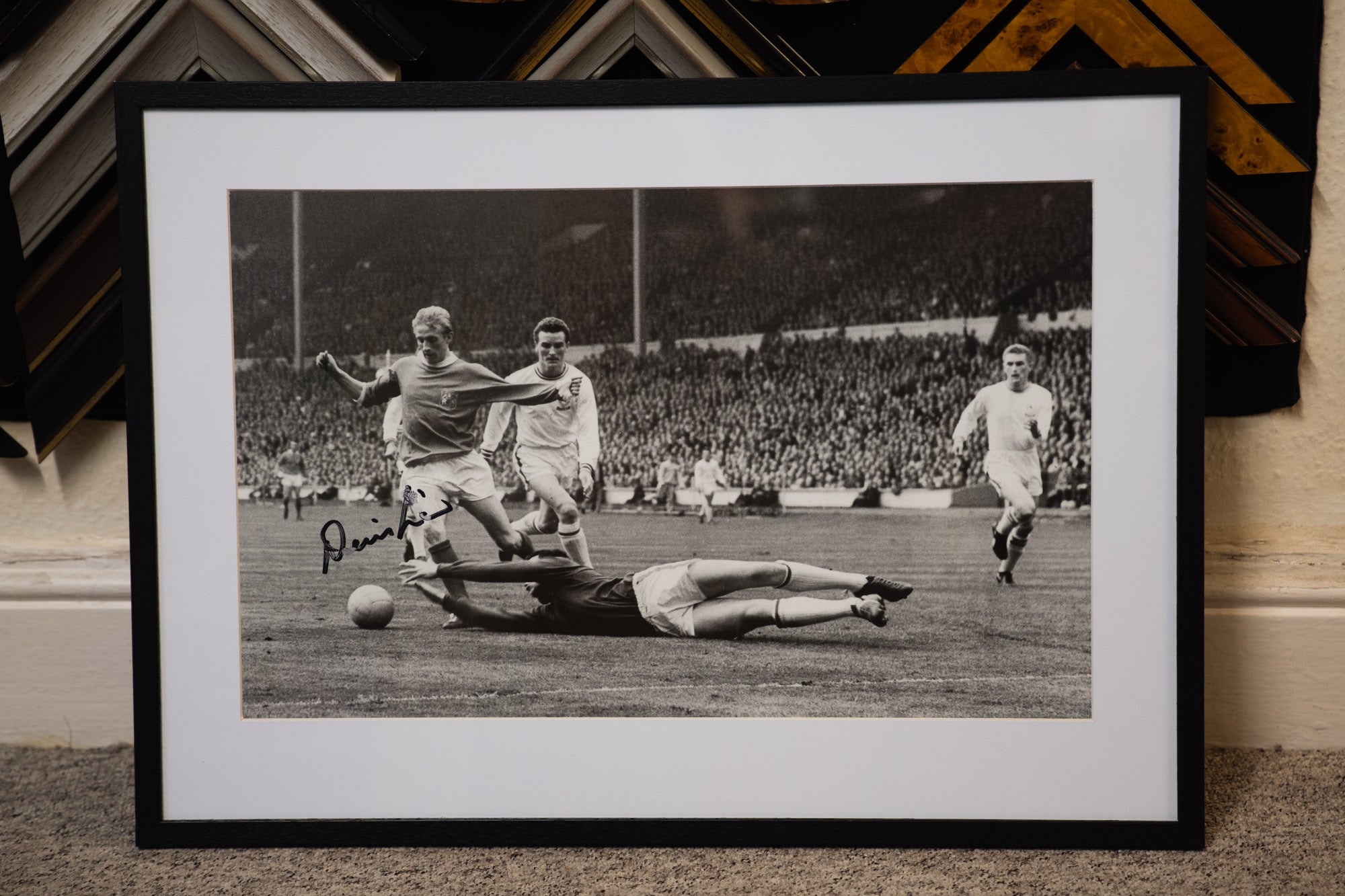 Signed Dennis Law Framed Photo