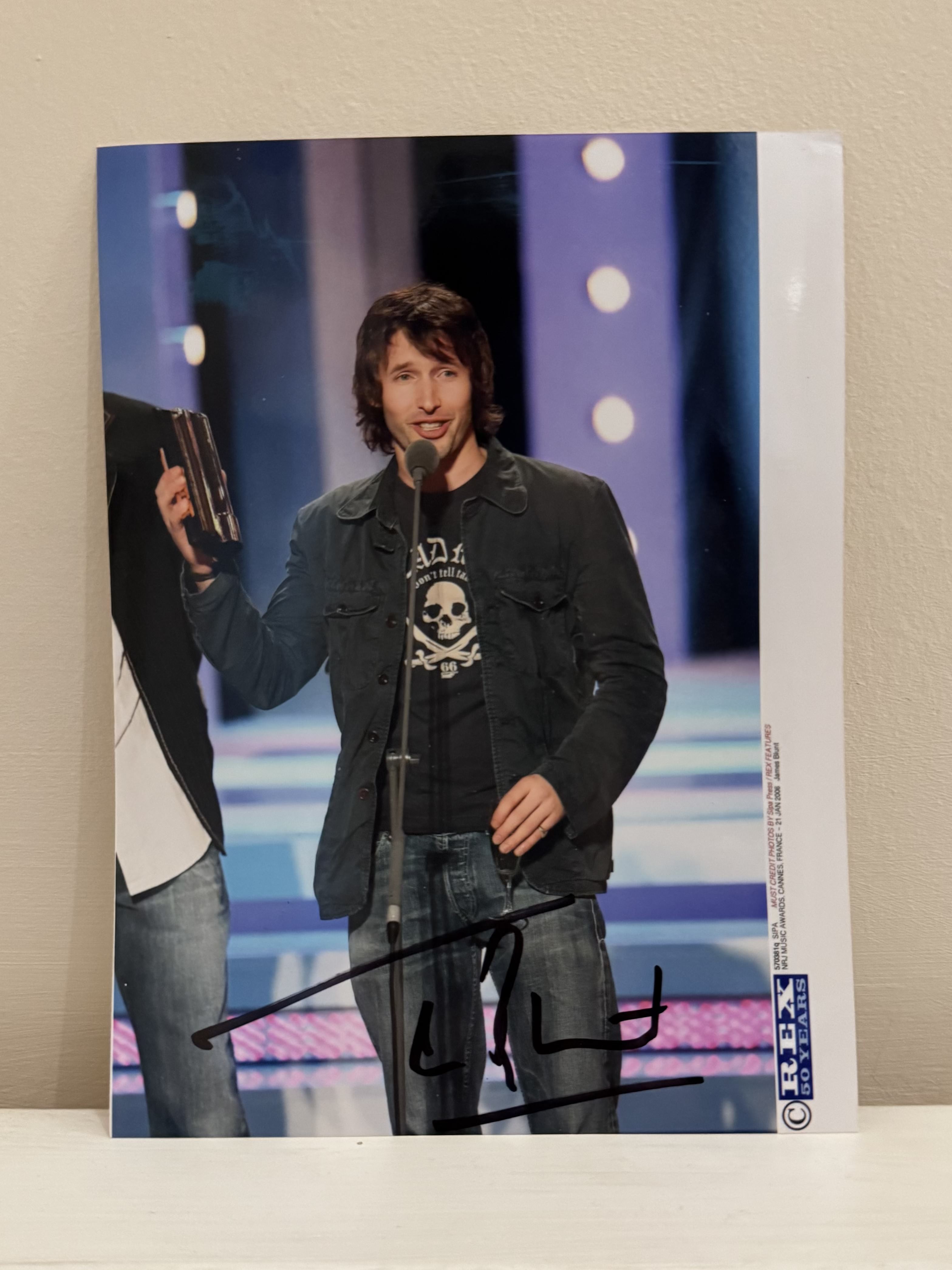 Signed James Blunt Photo (Unframed)