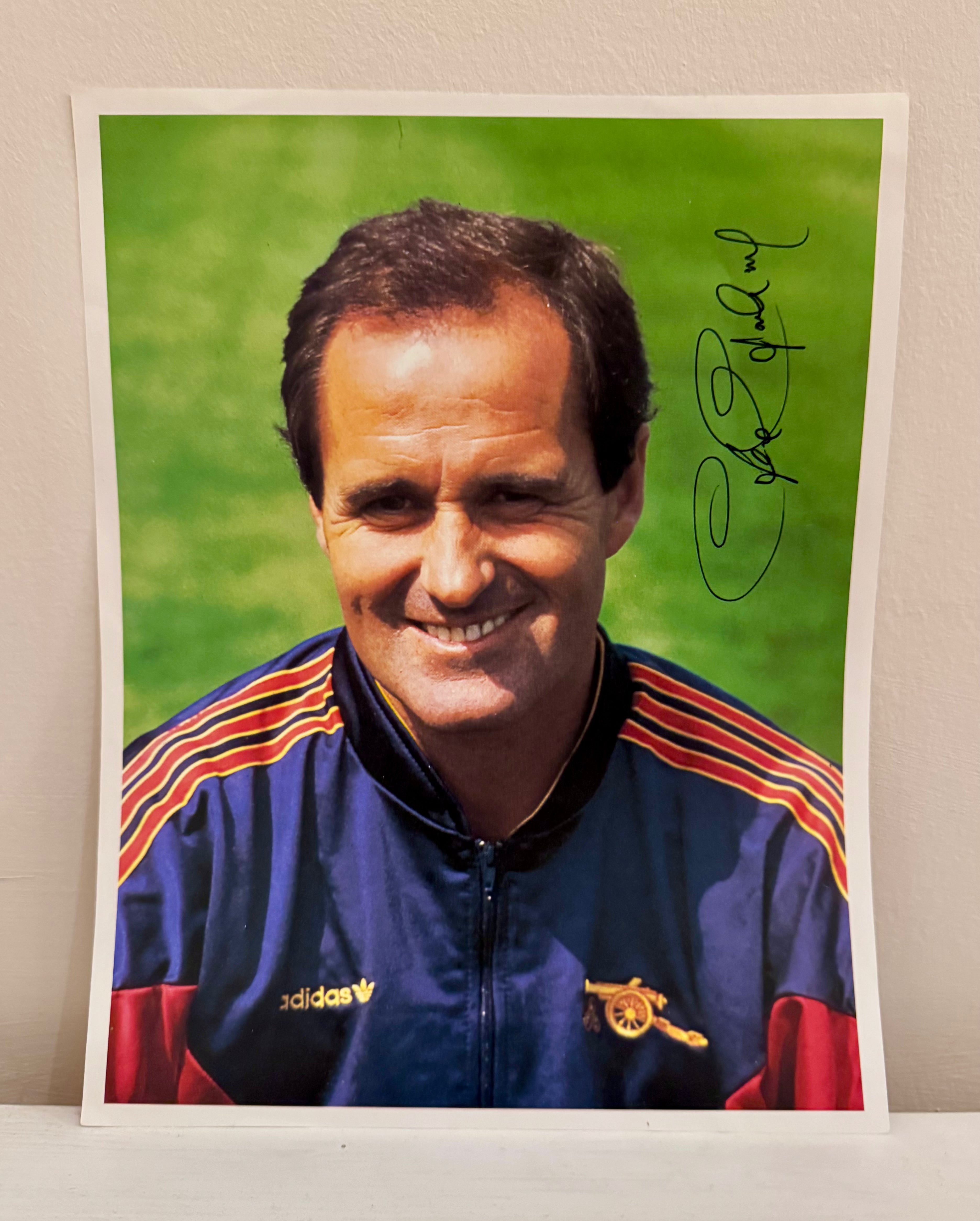 Signed George Graham Arsenal Photo