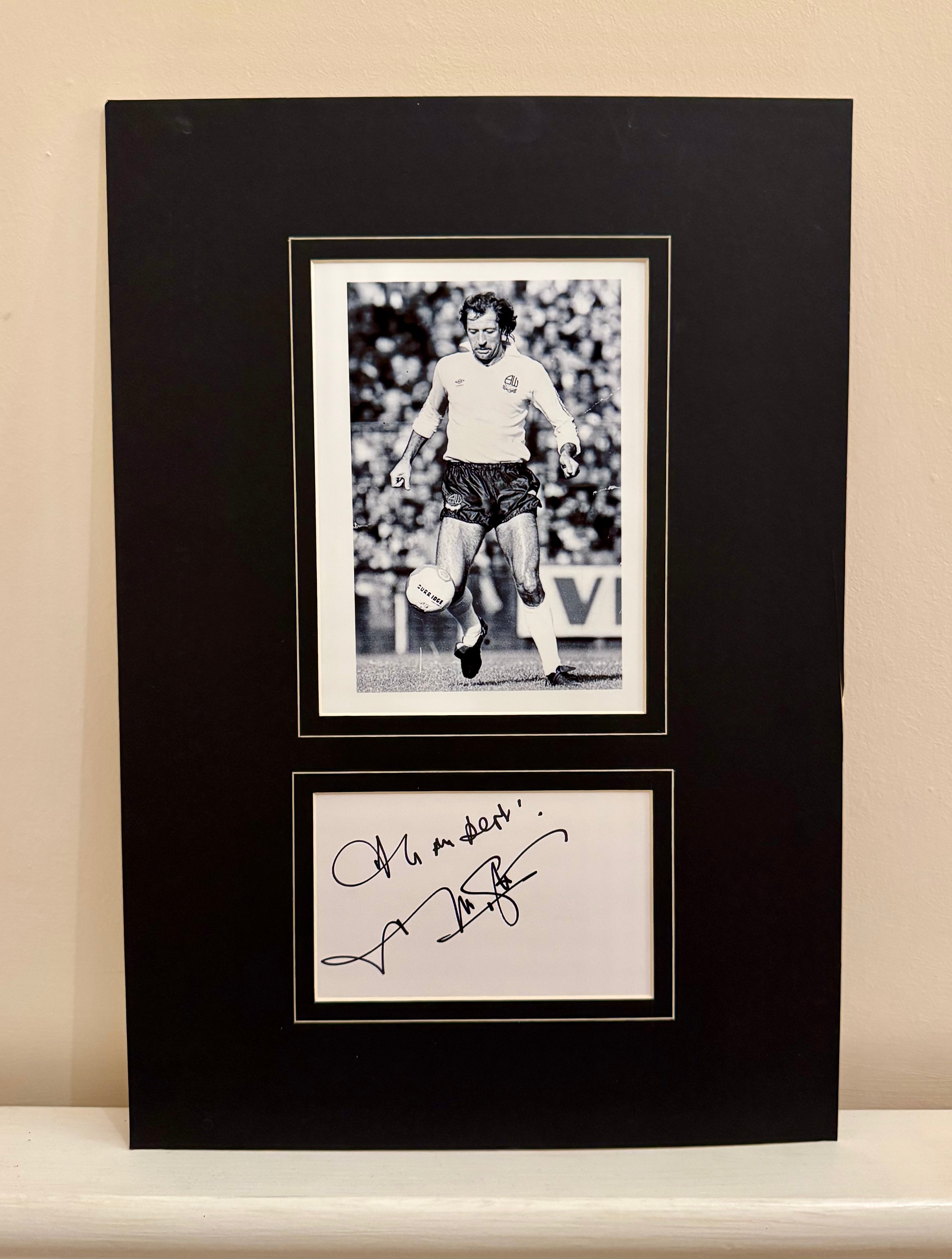 Signed & Mounted Frank Worthington Photo