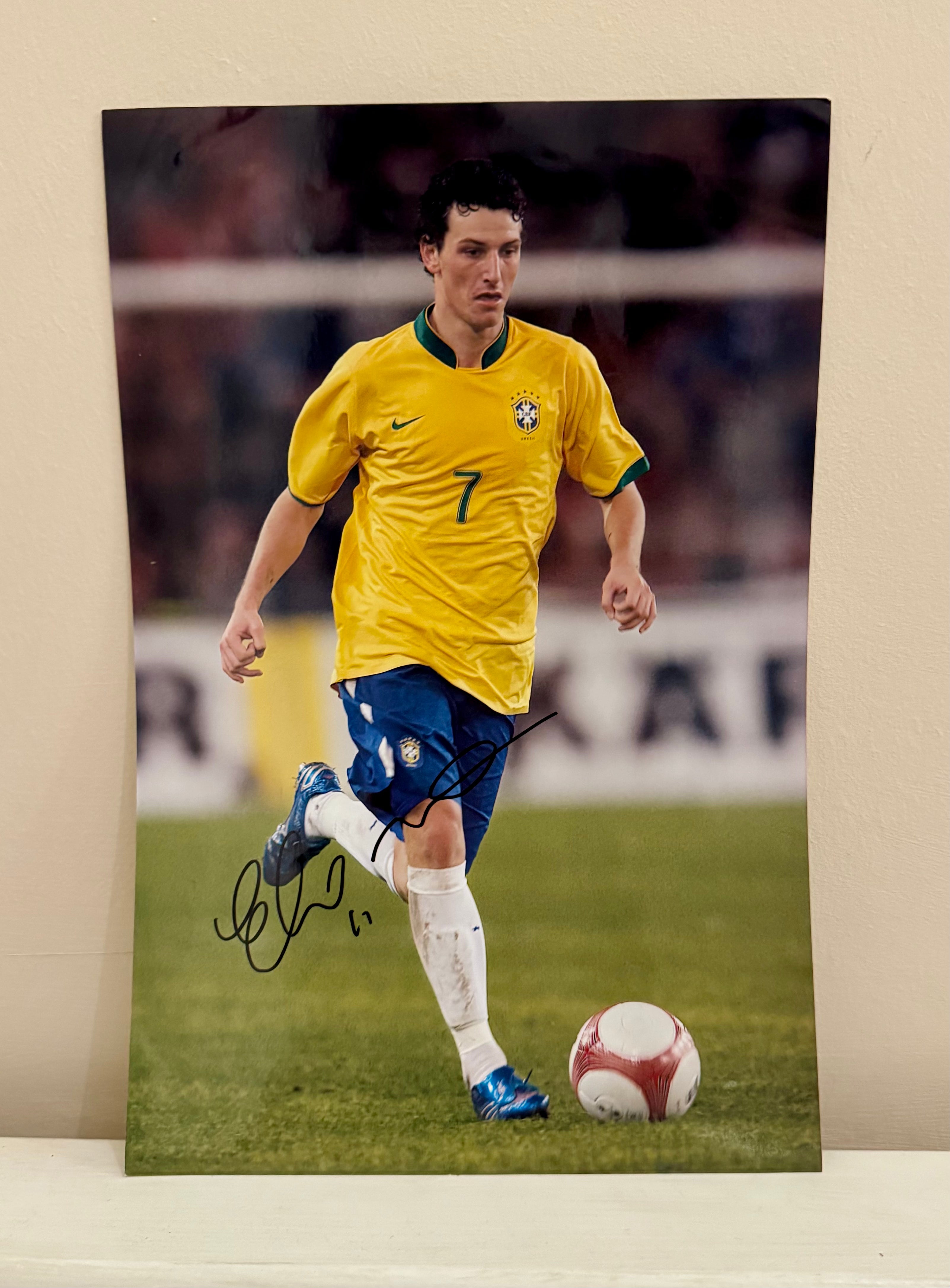 Signed Elano Brazil Photo