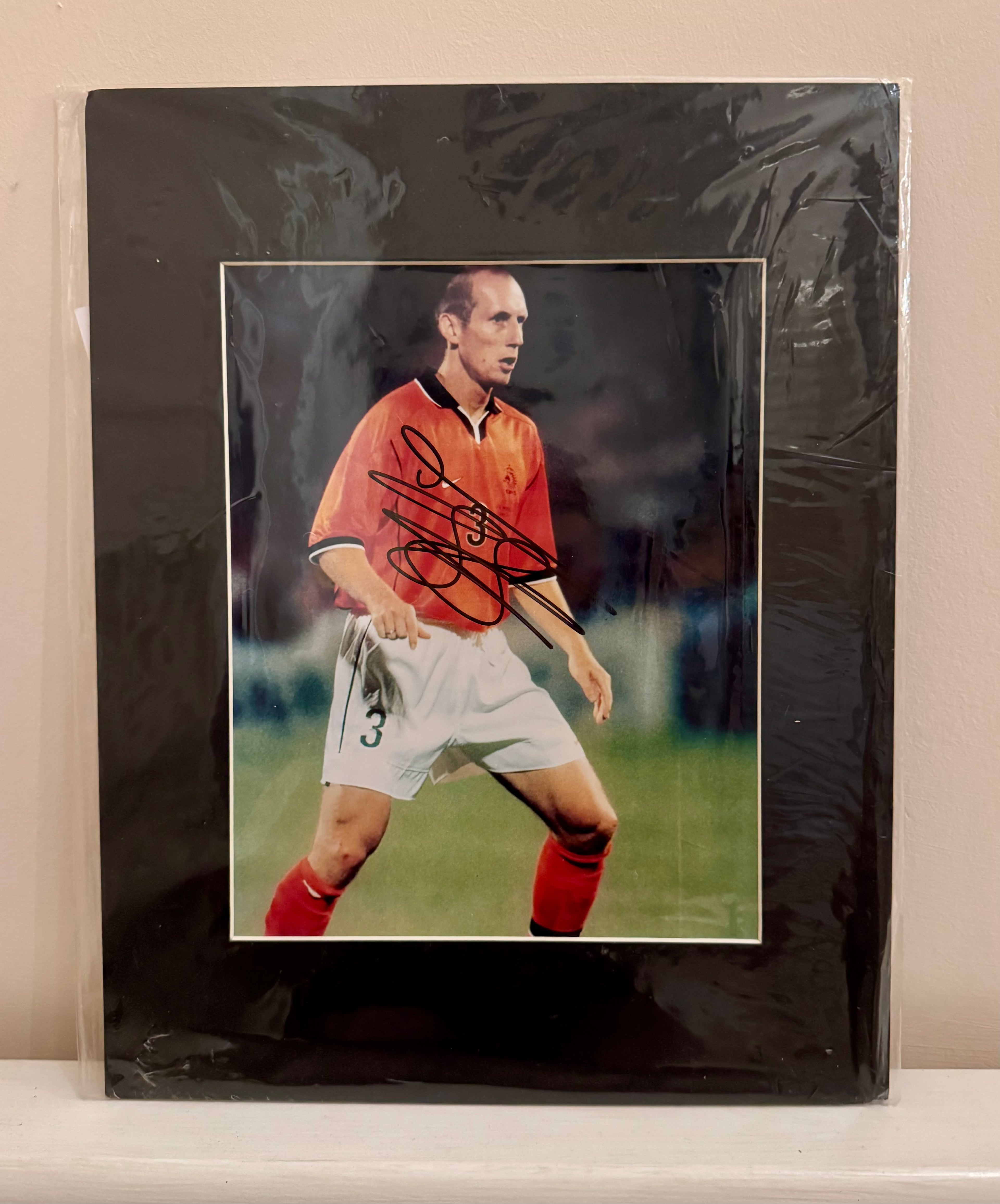Signed & Mounted Jaap Stam Netherlands Photo