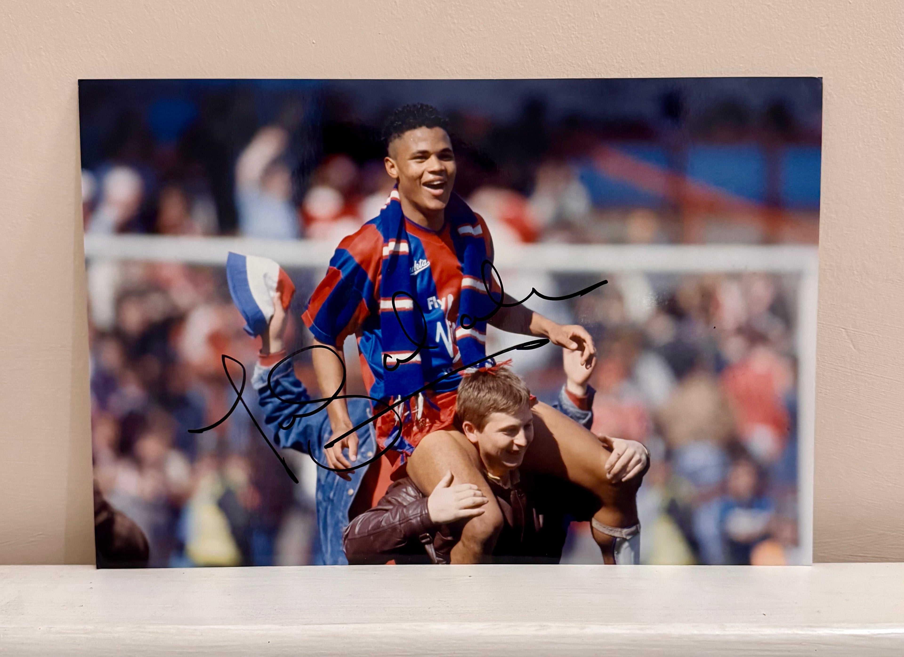 Signed John Salako Crystal Palace Photo