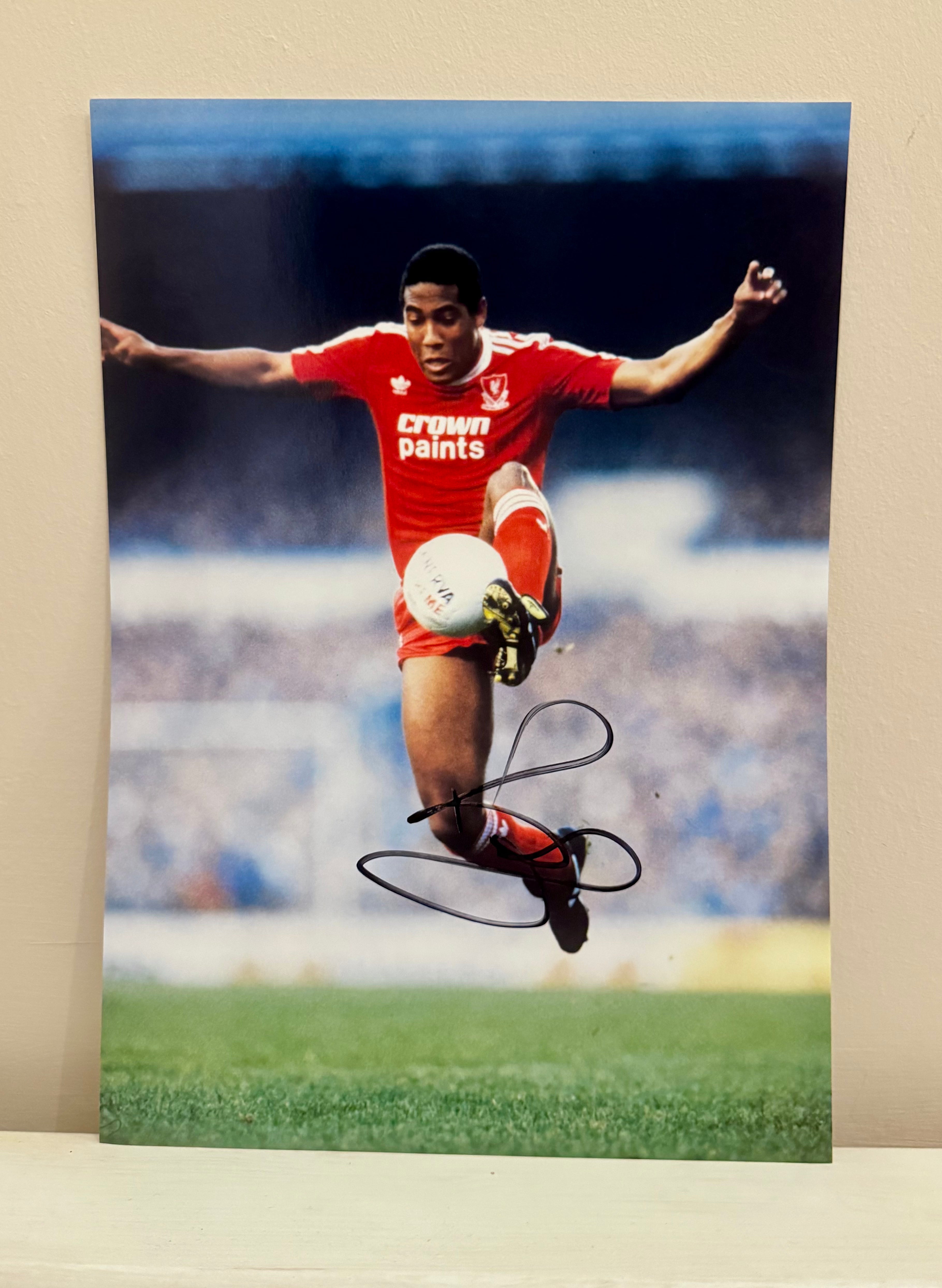 Signed John Barnes Liverpool Photo