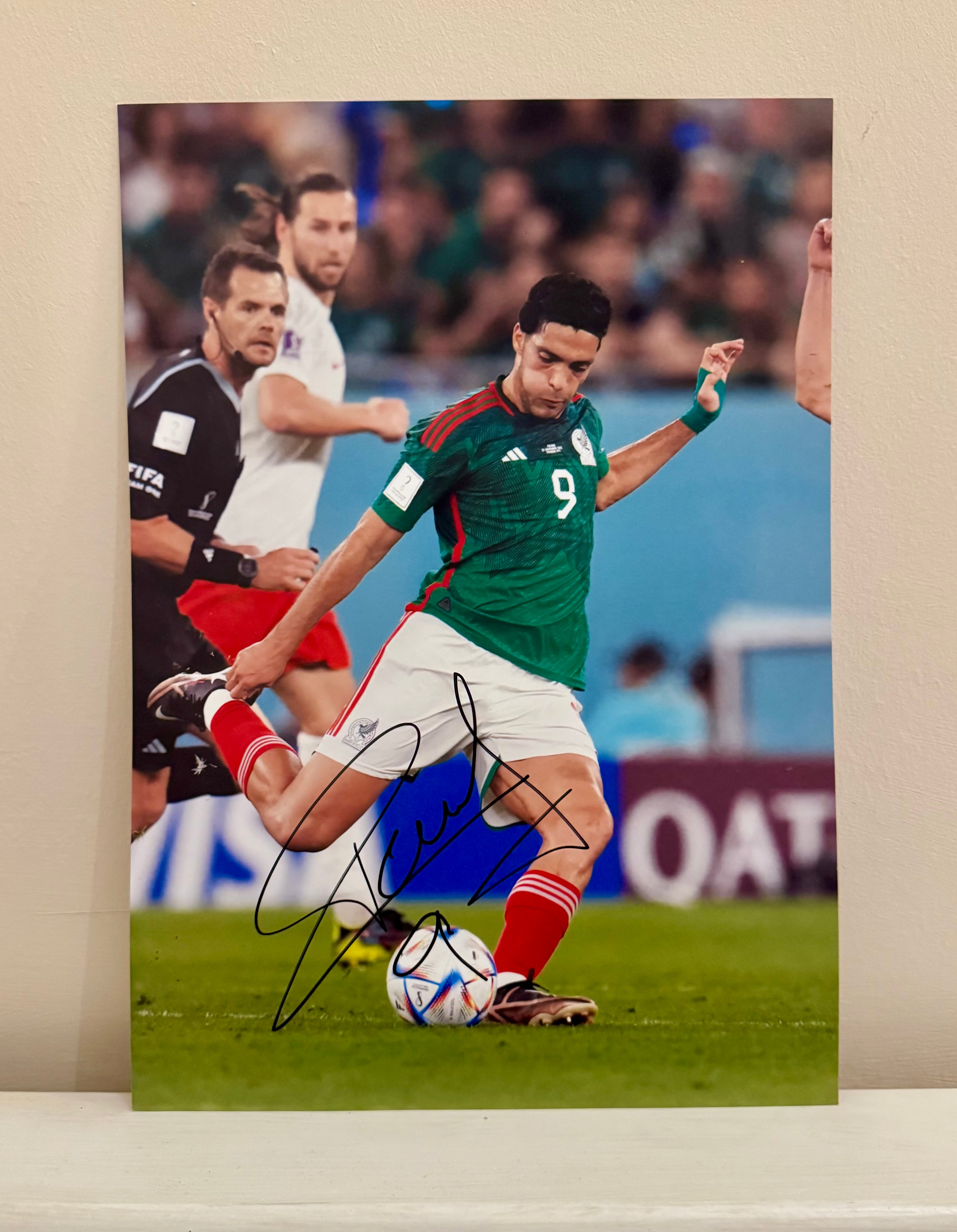 Signed Raul Jimenez Mexico Photo
